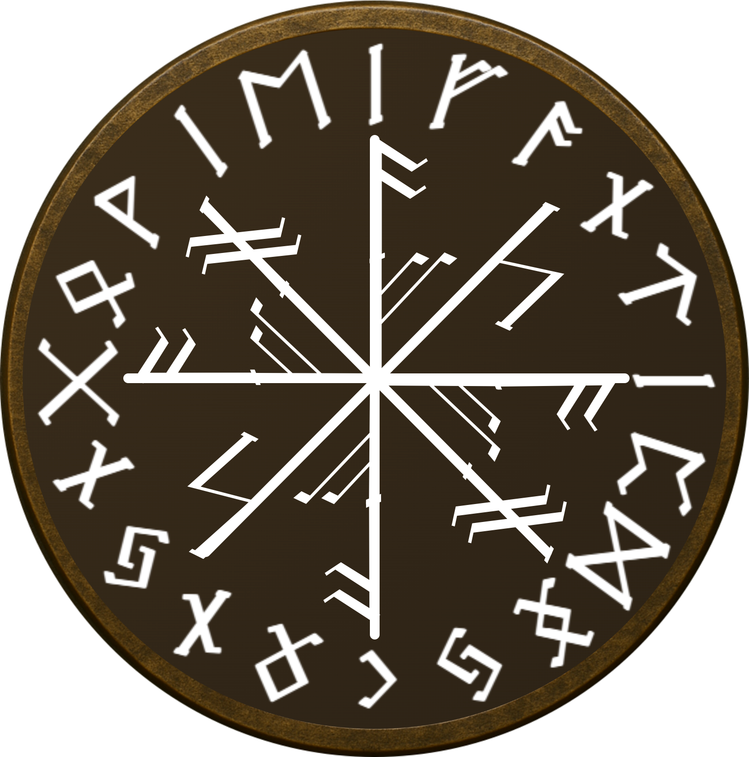 Индивидуальная руническая фанга-марка клиента для пути и защиты